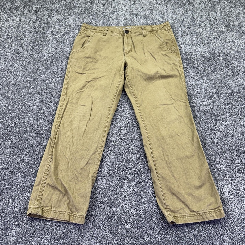Urban Pipeline Pants Mens 36x30 Beige Relaxed Straight Canvas Khakis Casual City